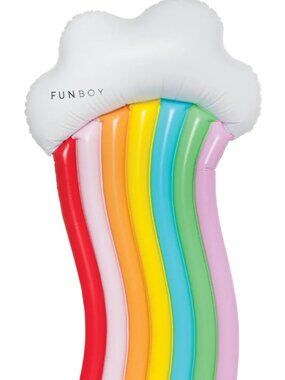 Funboy Rainbow Cloud Lounger Float New in box NIB Floater Pool